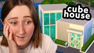 i tried building a CUBE HOUSE in the sims