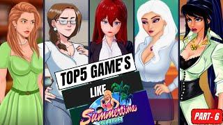 Top 5 Games Like Summertime Saga  Part 6  2d games  #ParadiseGames #summertimesaga