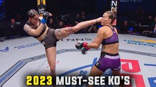 Best WOMENS MMA Knockouts 2023