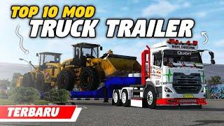 TOP 10 MOD TRUCK TRAILER TERBARU  MOD BUSSID TERBARU