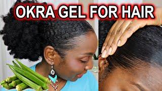 How to Slick Down Natural Hair With Okra Gel  DiscoveringNatural