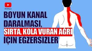 BOYUN DARALMASI- KOLA VURAN AĞRI EGZERSİZLERİ #aktifizyo #boyunağrısı #kolağrısı