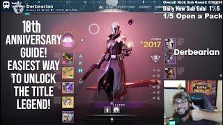 10th Anniversary Guide Engrams Armor AND Title