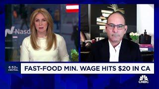 McDonald’s CA franchisee on new minimum wage The sheer scale of the impact is just breathtaking