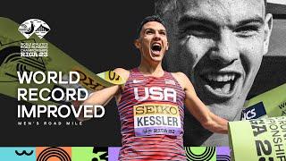 Hobbs Kessler sprints to mile world record   World Athletics Road Running Championships Riga 23