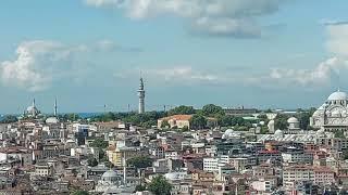 Galata Kulesinden Muhteşem Eski İstanbul Manzarası