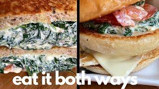 Spinach & Cheese Sehri Sandwich  Light Sehri Recipe 2021