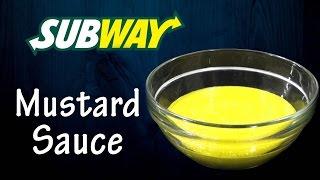 DIY Mustard Sauce like Subway at home  Simply Yummylicious  Mustard sauce using mustard powder