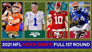 2021 NFL Mock Draft FULL 1st Round Zach Wilson Justin Fields Mac Jones  CBS Sports HQ