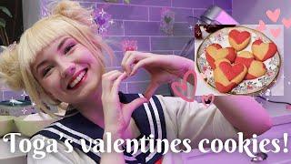 Toga Makes Broken Heart Valentines Day Biscuits  My Hero Academia Cosplay Skit