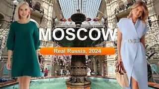  SUMMER IN MOSCOW TODAY 2024 Walk through the BEST city in Russia - 4K
