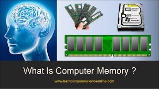 What is computer memory ?   Random Access Memory  RAM   Memory Types