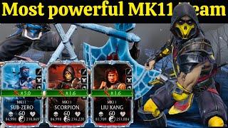 Very Strong  MK11 Team Synergy MK Mobile  MK11 Sub-Zero  MK11 Scorpion & MK11 Liu Kang