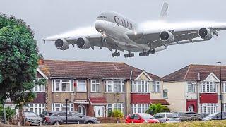 ️ 100 BIG PLANE TAKEOFFS and LANDINGS from UP CLOSE  London Heathrow Plane Spotting LHREGLL