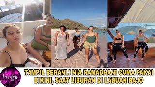 TAMPIL BERANI. NIA RAMADHANI CUMA PAKAI BIKINI SAAT LIBURAN DI LABUAN BAJO