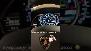 Lamborghini Aventador LP700-4 redline sound with open top