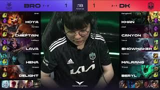 LCK Match 22 DK vs. BRO Game 3  LCK Summer 2021 Damwon Kia Gaming vs. Fredit Brion G3 W3D1