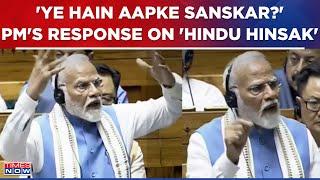 PM Modi Condemns Rahul Gandhis Hindu Hinsak Remark In Lok Sabha Nation Will Never Forget