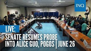 LIVE Senate resumes probe into Alice Guo Pogos  June 26