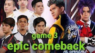 TIM IKO UWAIS VS TIM ALGHAZALI GAME 3 MLBB WINTER CLASH