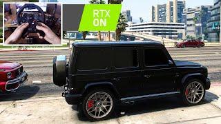 2019 Mercedes Benz G63 - GTA V  Logitech G29  Reshade RTX + Graphic Mod