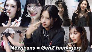 Newjeans being relatable Gen-Z teenagers