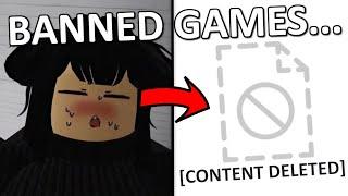 PLAYING BANNED GAMES ON ROBLOX...