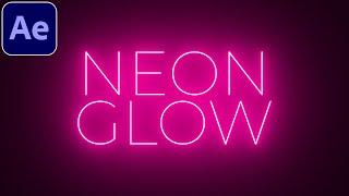 Easy Neon Glow Tutorial in After Effects  No Plugins