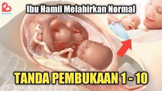 TANDA PEMBUKAAN 1-10 SEBELUM MELAHIRKAN