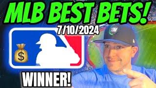 MLB BEST BETS WEDNESDAY 7102024  TOP MLB BASEBALL BETS  MLB PICKS TODAY
