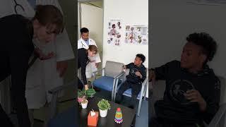 Young kid learns his lesson after stealing in hospital