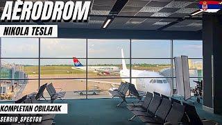 Aerodrom Nikola Tesla - kompletan obilazak terminala odlasci  departures ️ Airport Belgrade