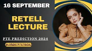 PTE Retell Lecture - September 2024 - MUST PRACTICE