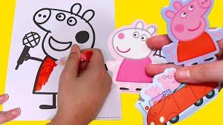 Speed Coloring Peppa Pig Activity Pages Family Fun Activities for Kids  Sniffycat