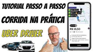 PRIMEIRA CORRIDA NA PRÁTICA PELA UBER  Como iniciar na Uber do jeito certo