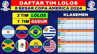 ARGENTINA & VENEZUELA LOLOS Daftar Negara Lolos 8 Besar Copa America 2024