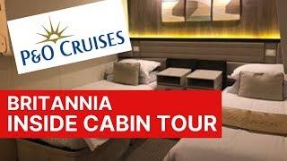 P&O Britannia Inside Cabin Review - Family cabin with bunk bed and cot