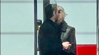 Keanu Reeves Kissing Alexandra Grant On Set Of Good Fortune in LA