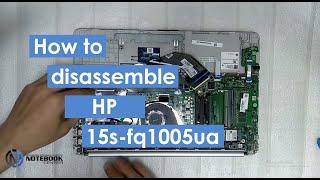 HP 15s-fq1005ua - Disassembly and cleaning