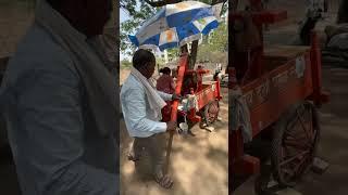 Hardworking Uncle Aunty Making Summer Special Sugarcane Juice