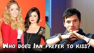 Ian Harding  Who do you prefer to kiss Sasha or Lucy? #KAS2