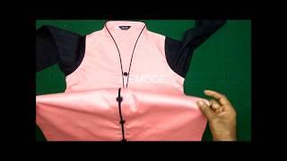 High neck collar churidar cutting and stitching malayalam DIY tutorial part1 EMODE