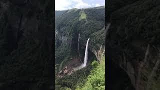 Amazing view of Nohkahlikai water fall Cherrapunjee. Enjoy the nature.