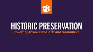 Master of Science in Historic Preservation