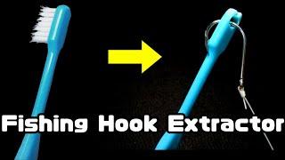 Fishing DIY   This toothbrush can easily remove fishhooks.   Hook Remove.