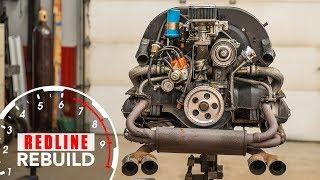 Volkswagen Beetle Air-cooled Flat-four Engine Rebuild Time-Lapse  Redline Rebuild - S1E7