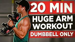 20 MIN DUMBBELL ARMS WORKOUT AT HOME FOLLOW ALONG