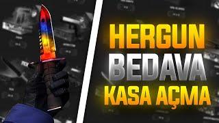 CS GO BEDAVA SKIN ALMA  HER GÜN BEDAVA KASA AÇMA #csgo