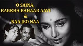 O Sajna Barkha Bahar Aayi & Na Jeo Na Lyrics HINDIBENGALI  ROM  ENG  Lata Mangeshkar