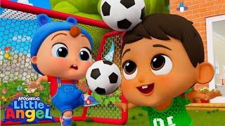 Best Friends Forever Play Football Soccer  Little Angel Kids Songs & Nursery Rhymes  @LittleAngel